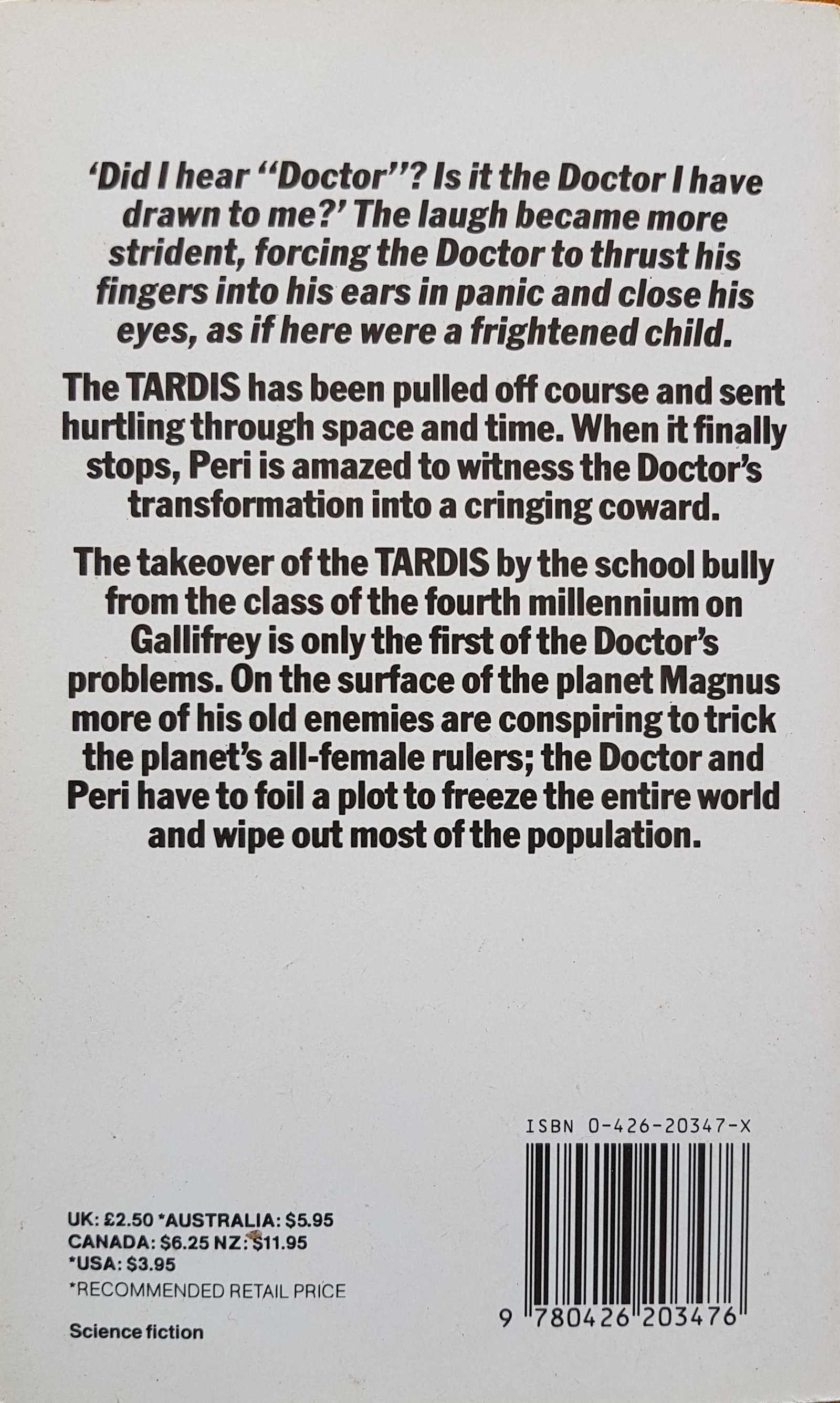 Picture of 0-426-20347-X Doctor Who - Mission to Magnus (The missing episodes) by artist Philip Martin from the BBC records and Tapes library